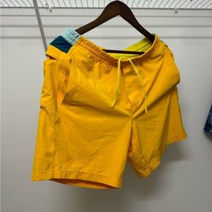 Birddogs Shorts Size Large L Genuine Great Condition Yellow